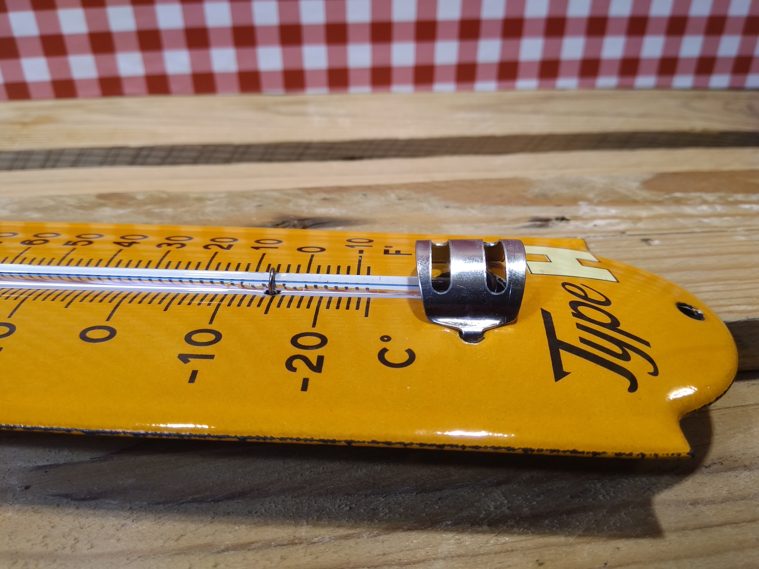 thermomètre émaillé vintage citroen