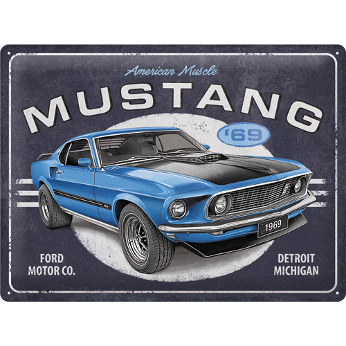 Plaque Ford Mustang Mach 1 1969 LE