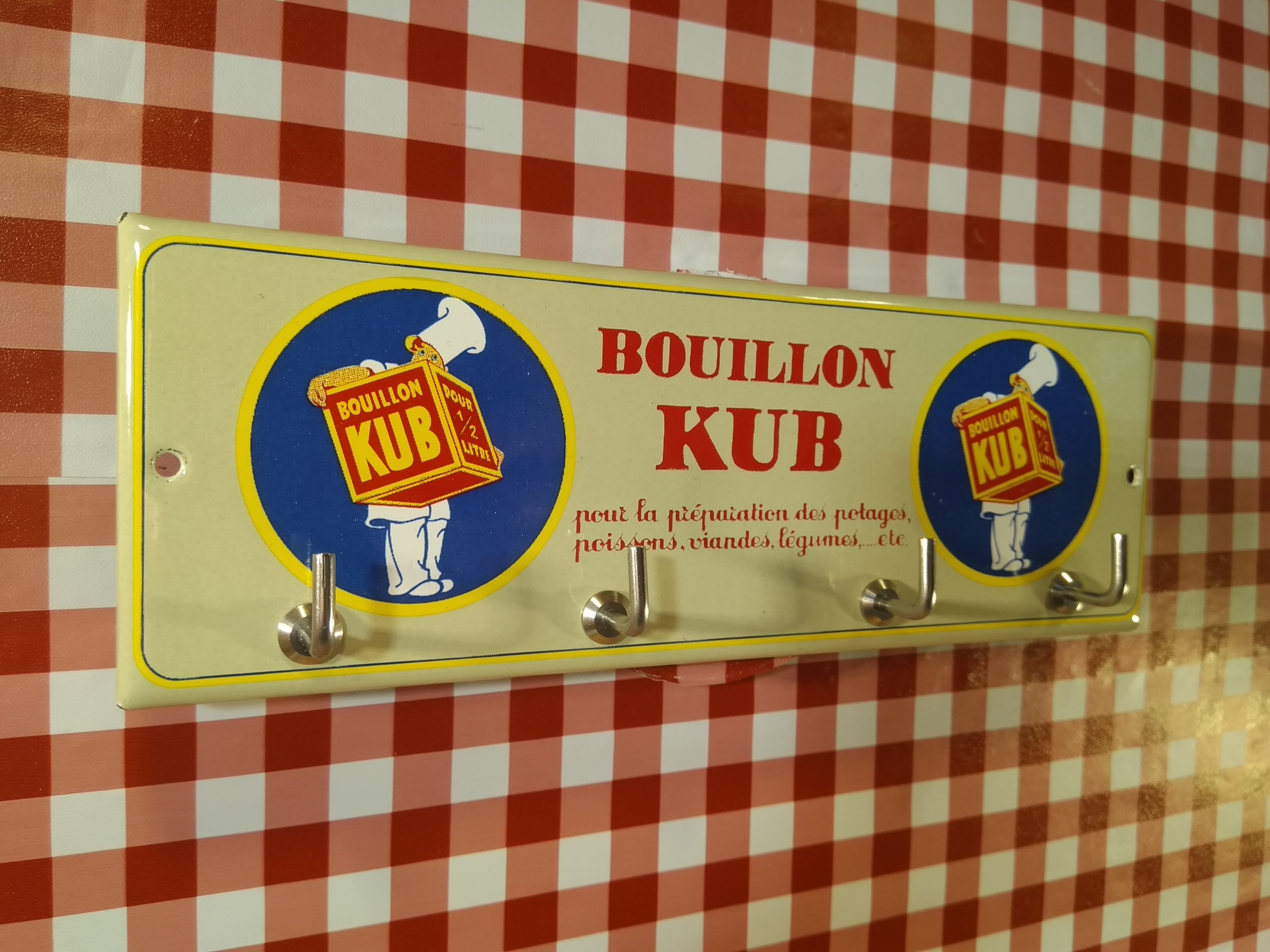 accroche torchon déco bouillon kub rétro vintage