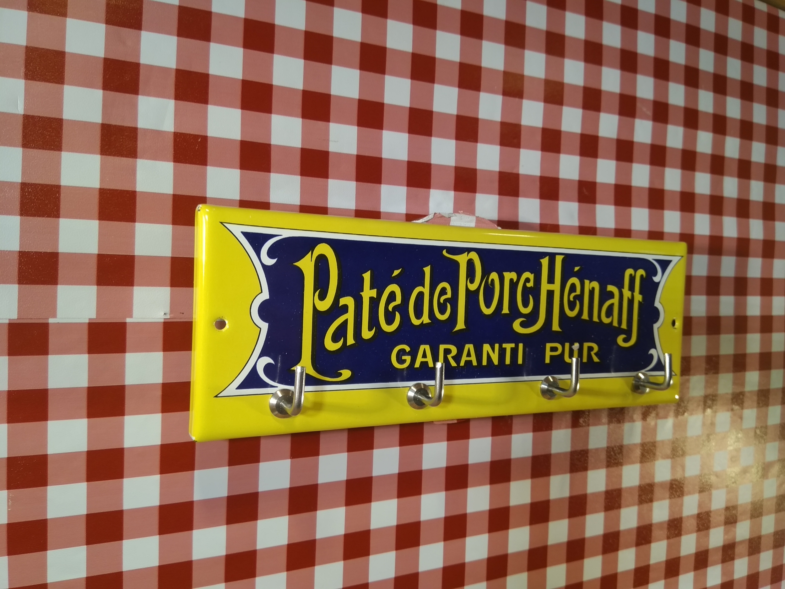 accroche torchon déco pâté hennaff rétro vintage