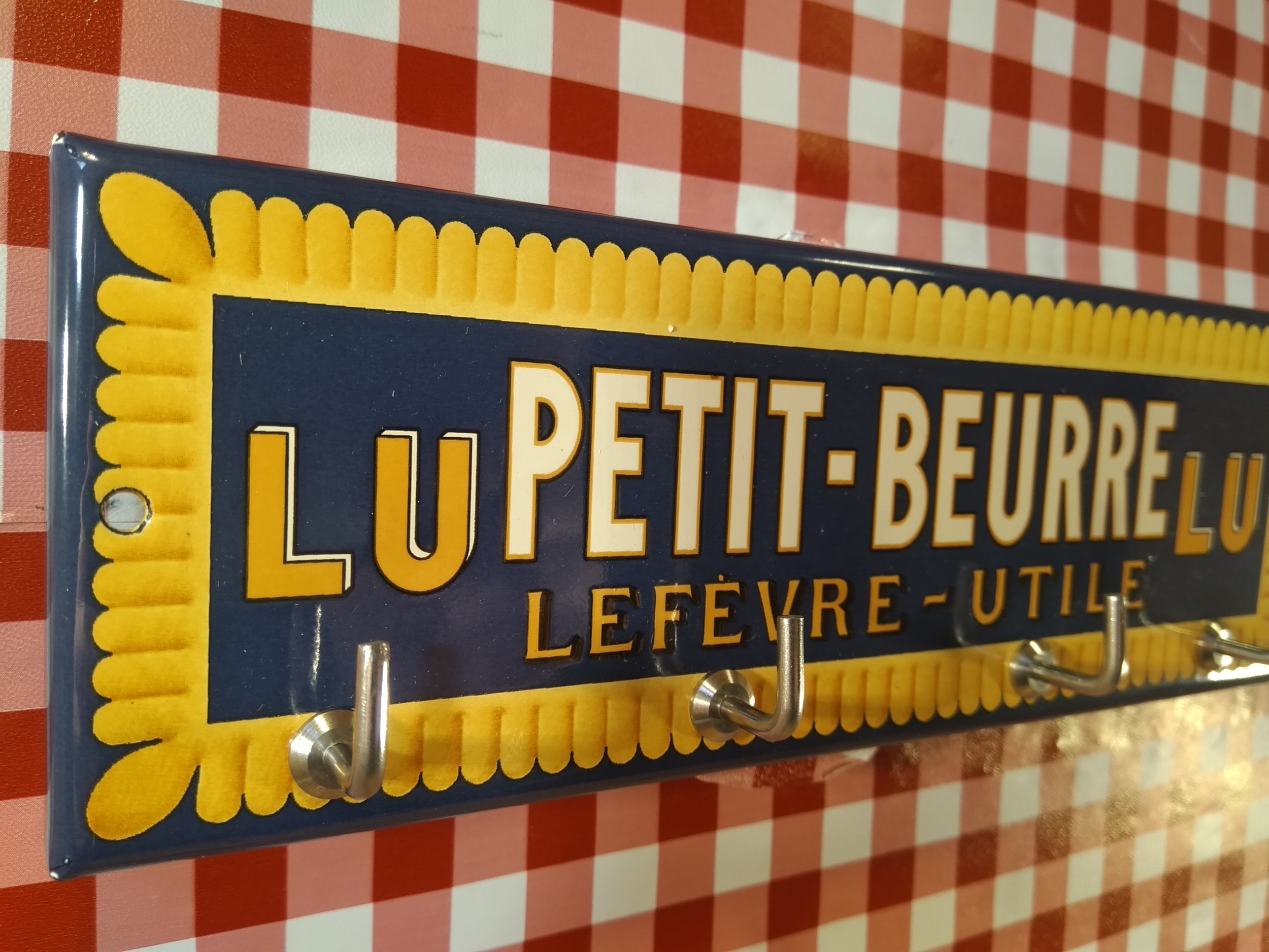 Plaque émaillée Lu petit-beurre