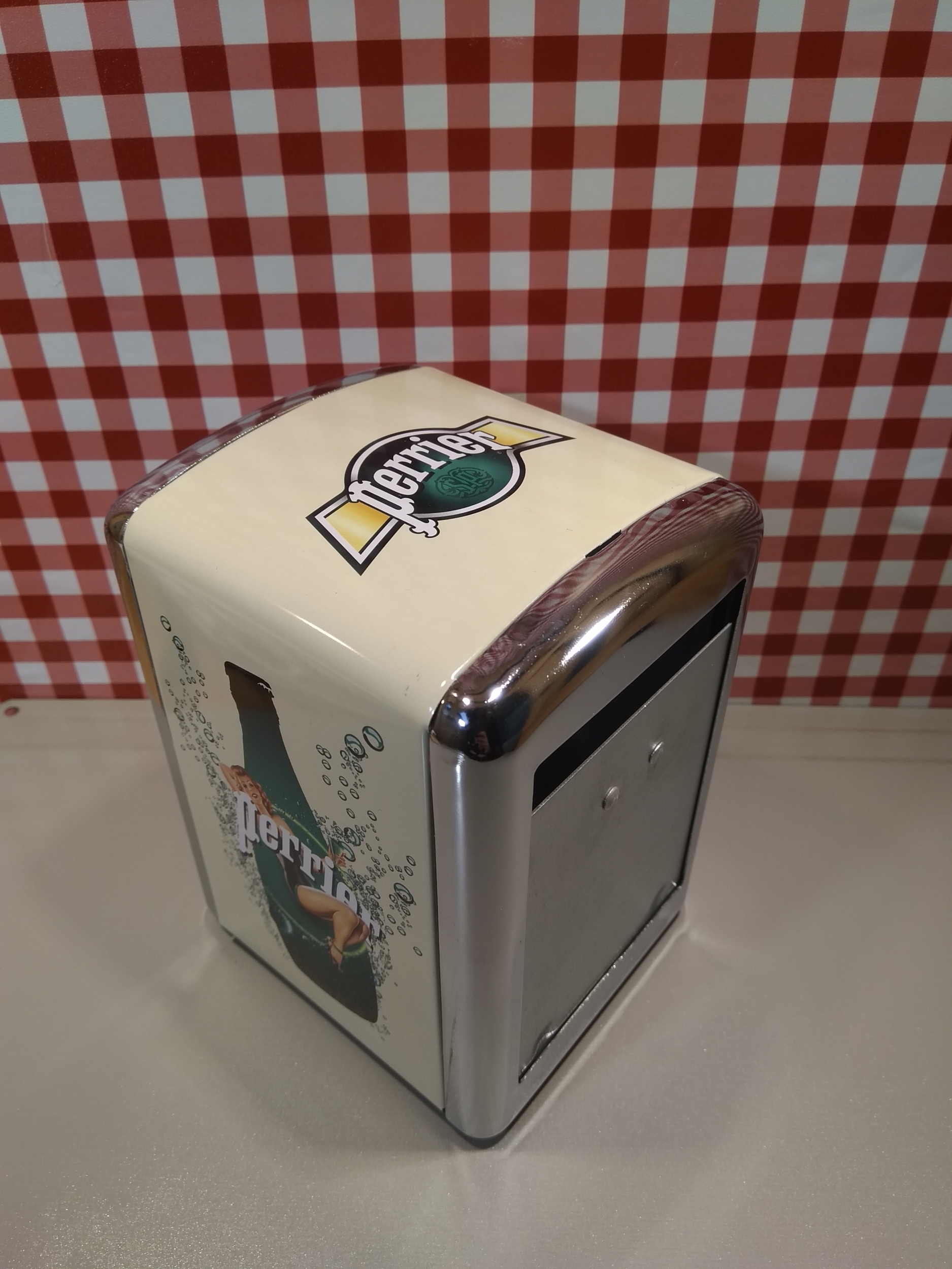 distributeur de serviettes déco perrier rétro vintage