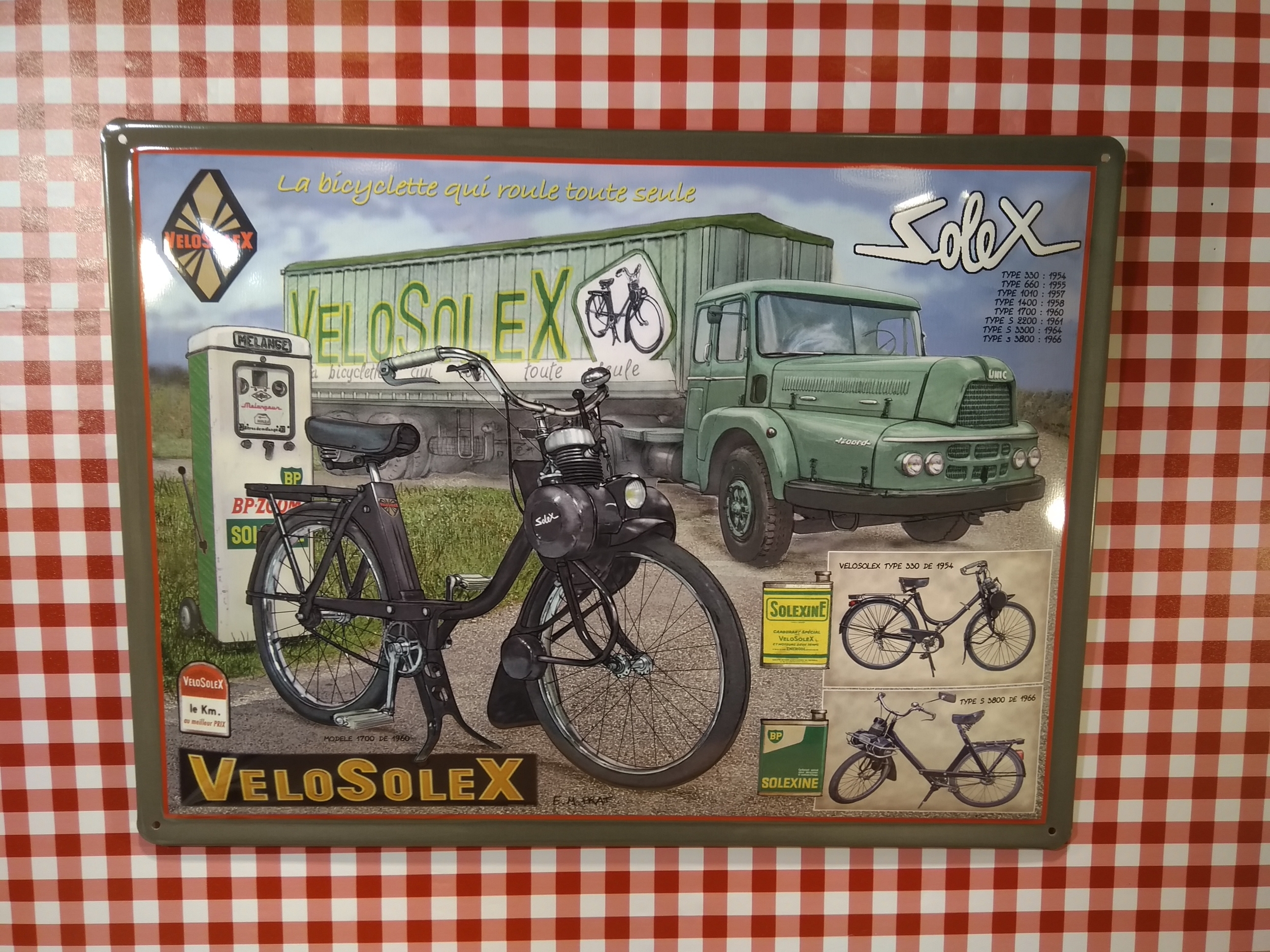 Plaque métal vintage Solex 1400