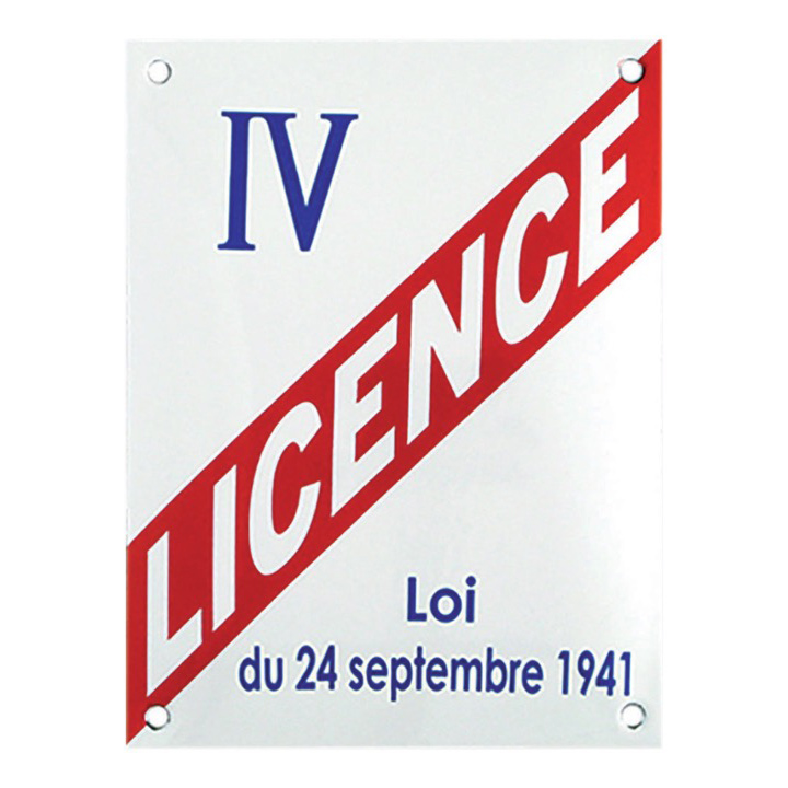 plaque-emaillee-bar-licence-iv