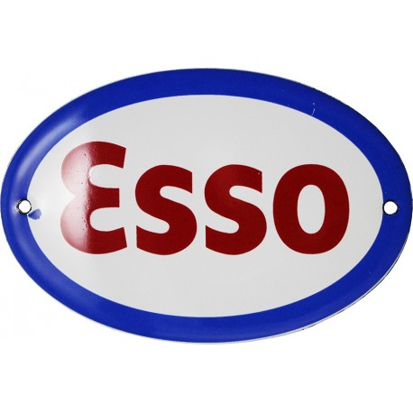 Plaque émaillée logo Esso
