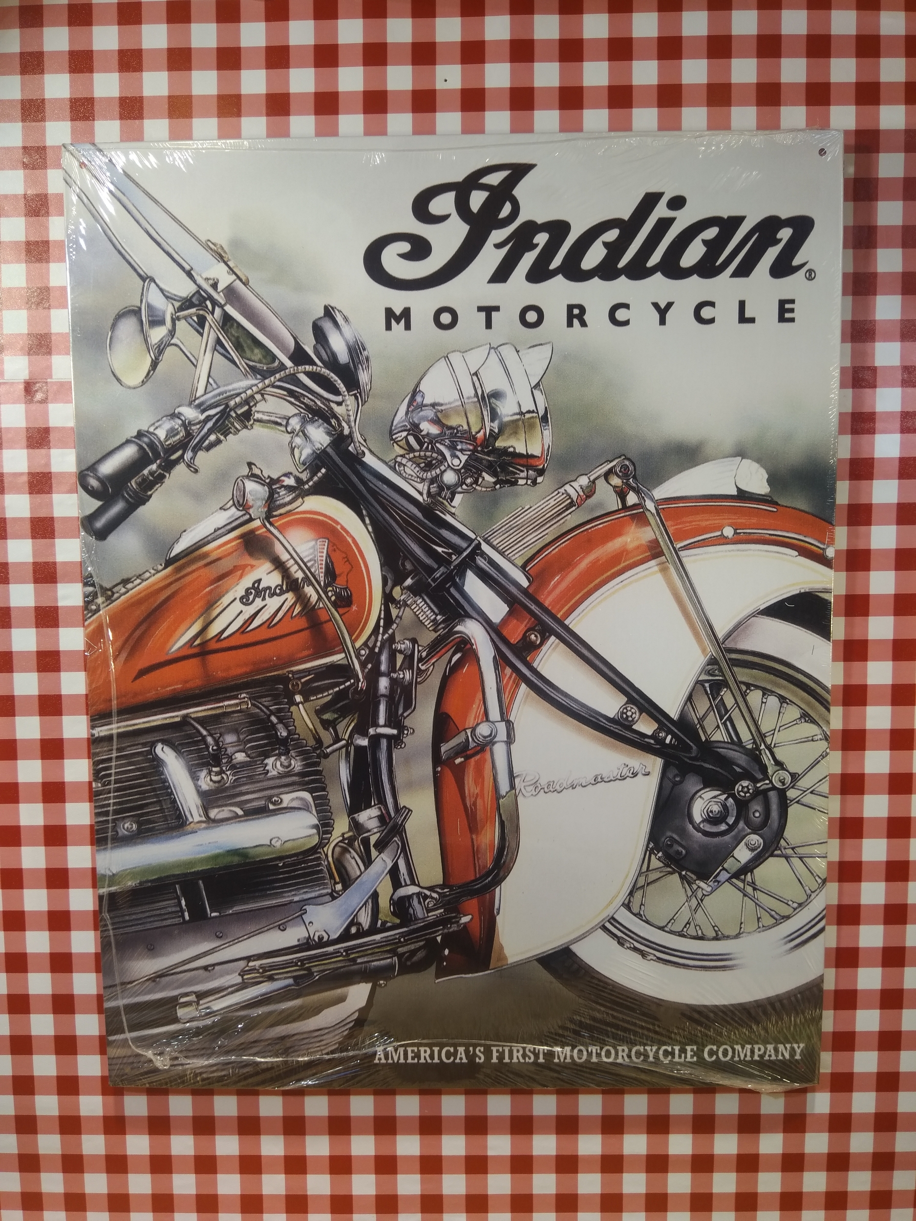 plaque métal moto indian déco garage rétro vintage