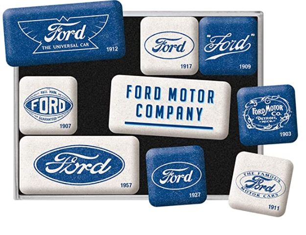 Lot de 9 magnets Ford