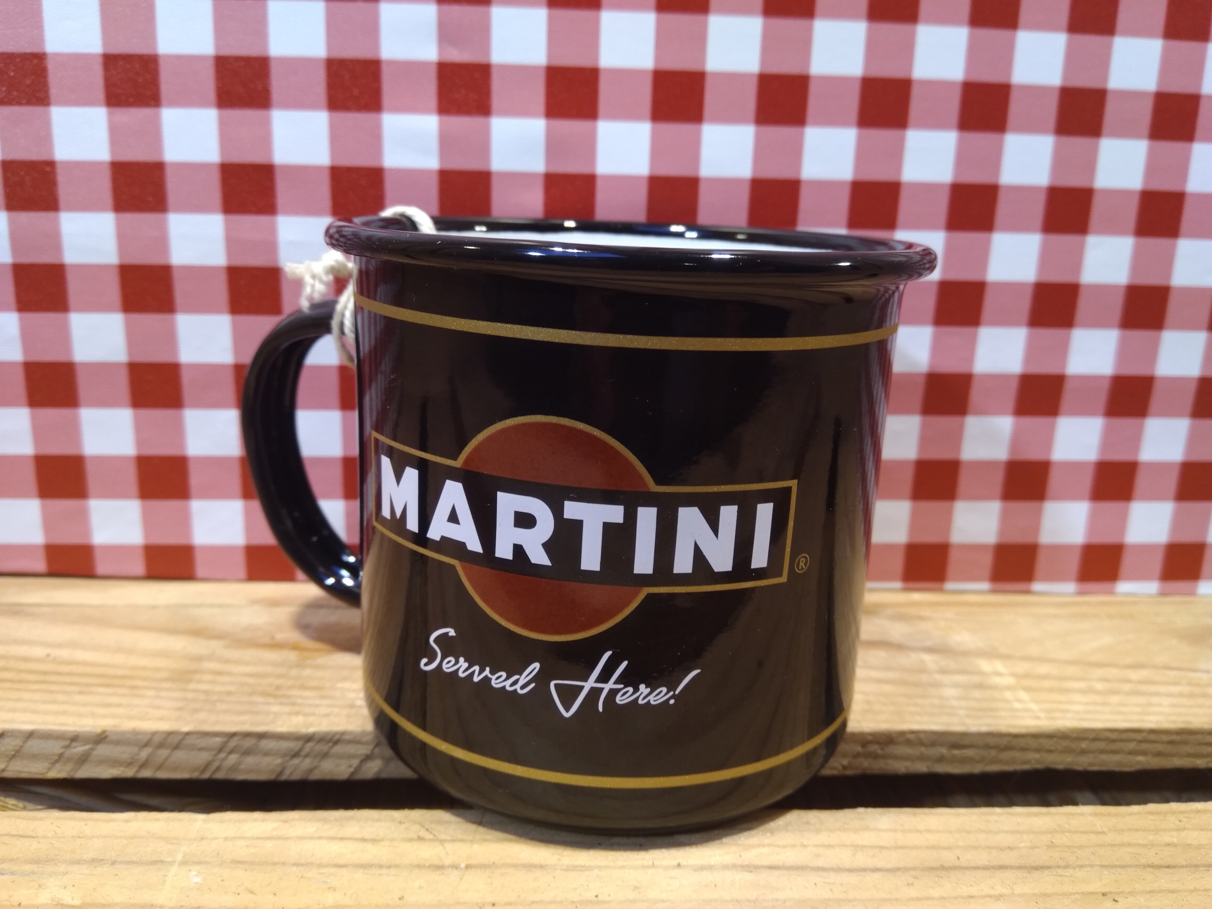 mug émaillé publicitaire martini