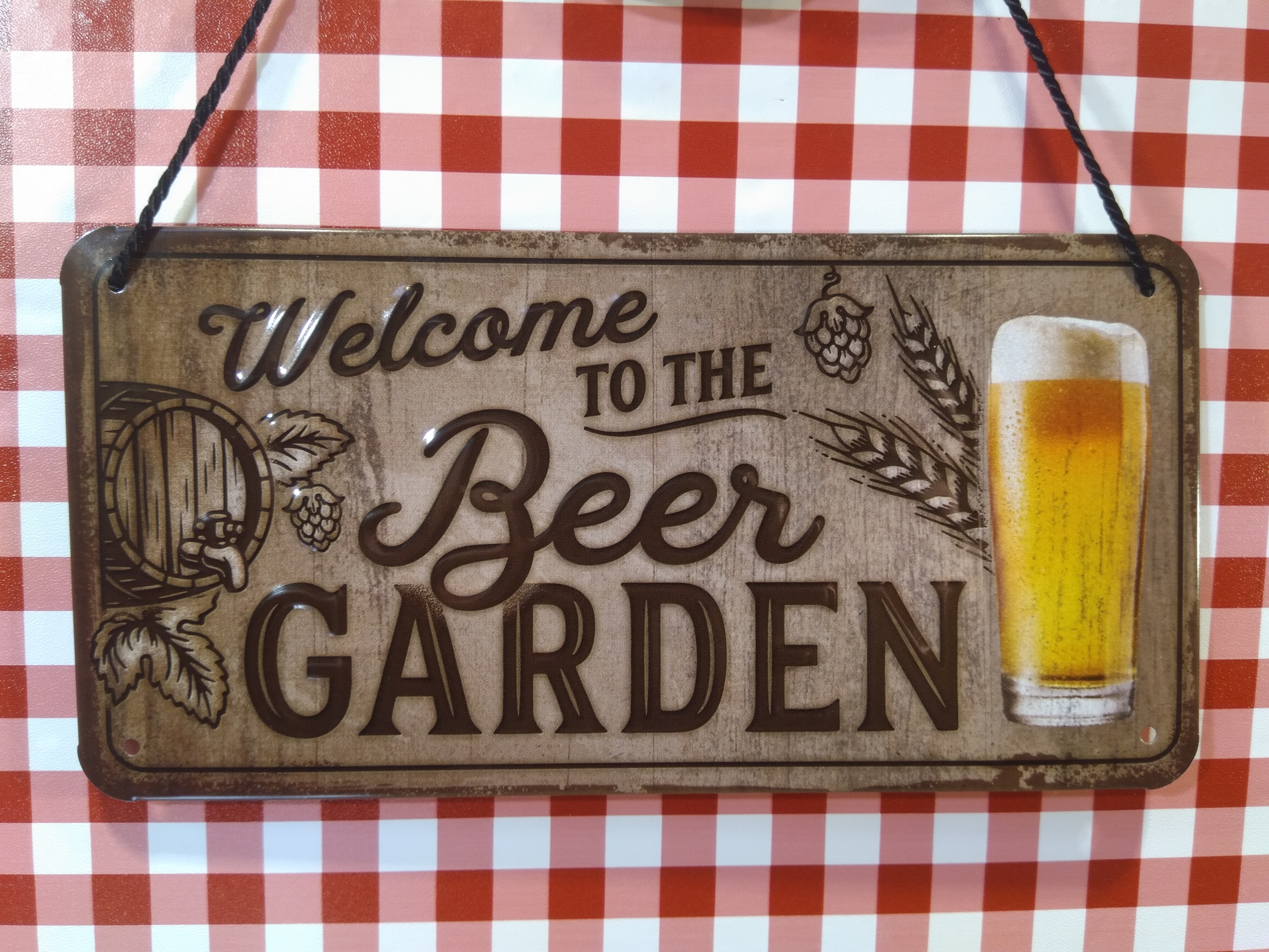 plaque à suspendre déco bière