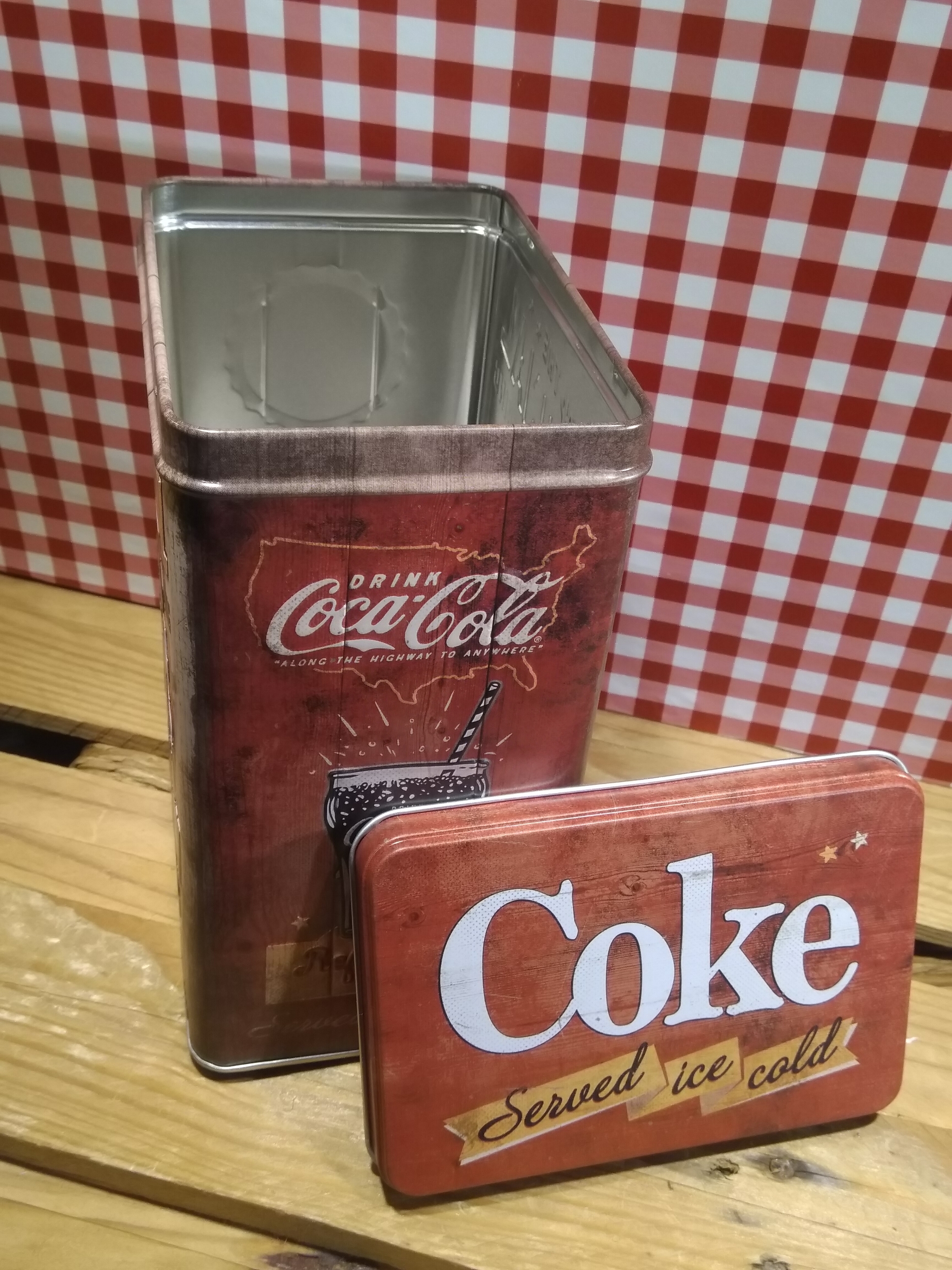boite déco publicitaire coca cola vintage