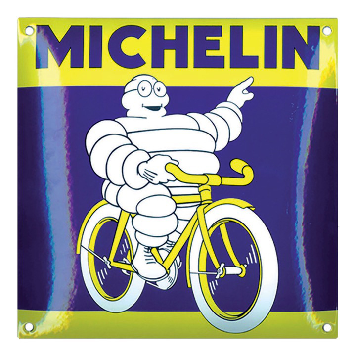 Plaque Michelin vélo émaillée