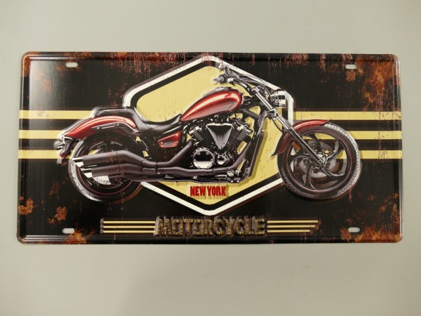 Plaque métal vintage motorcycle