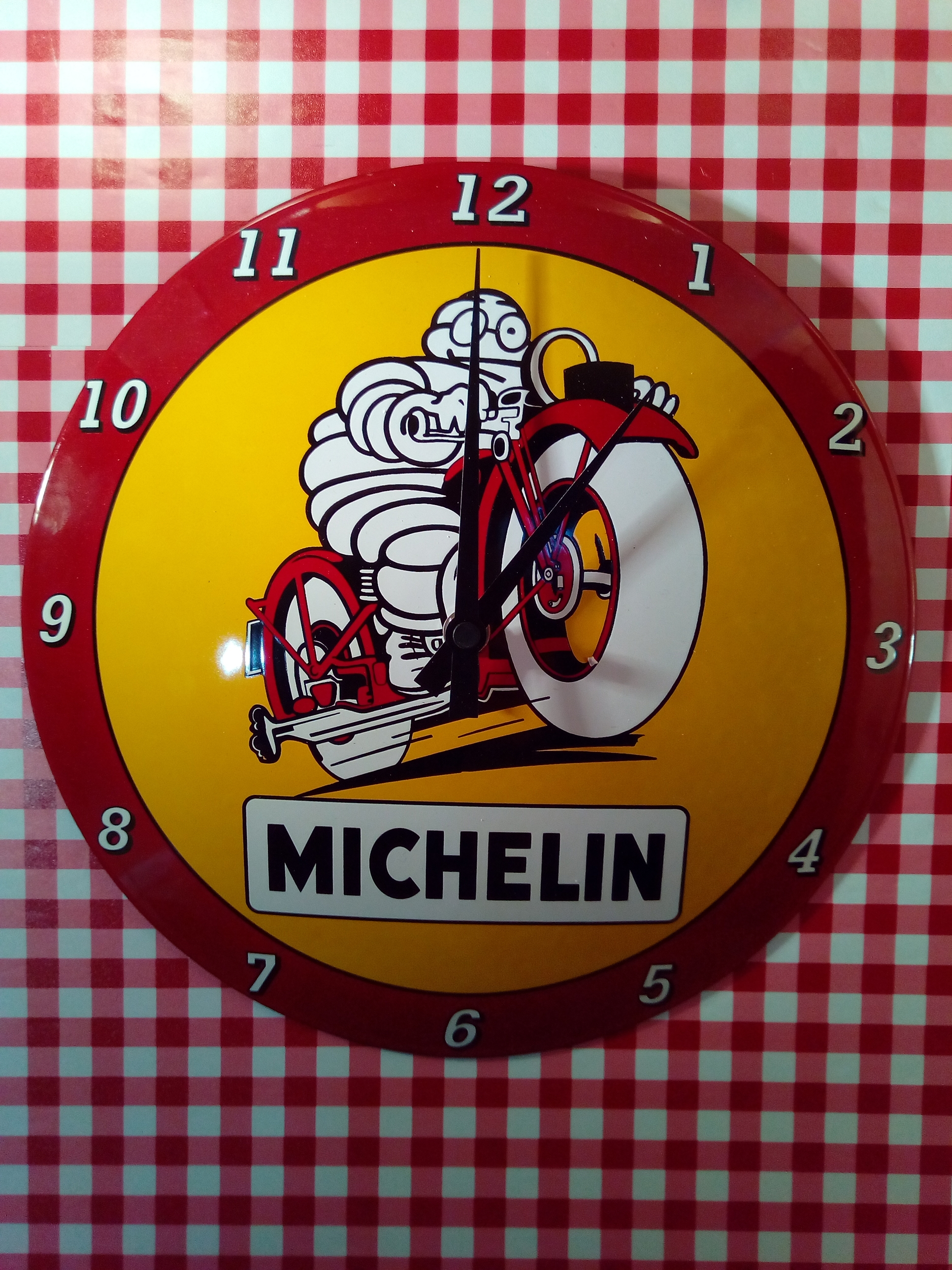 horloge murale michelin vintage
