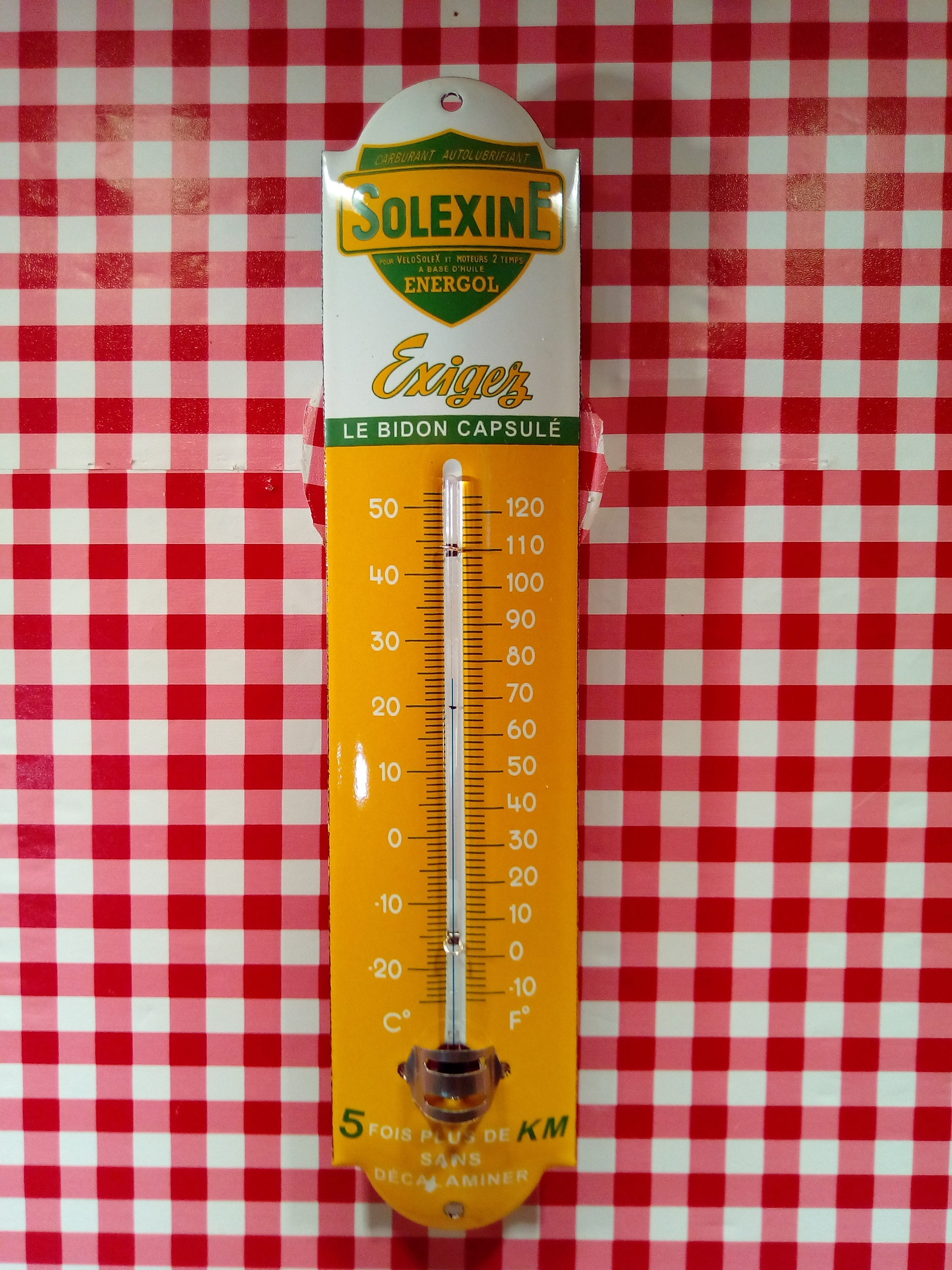 thermomètre émaillé exigez solexine