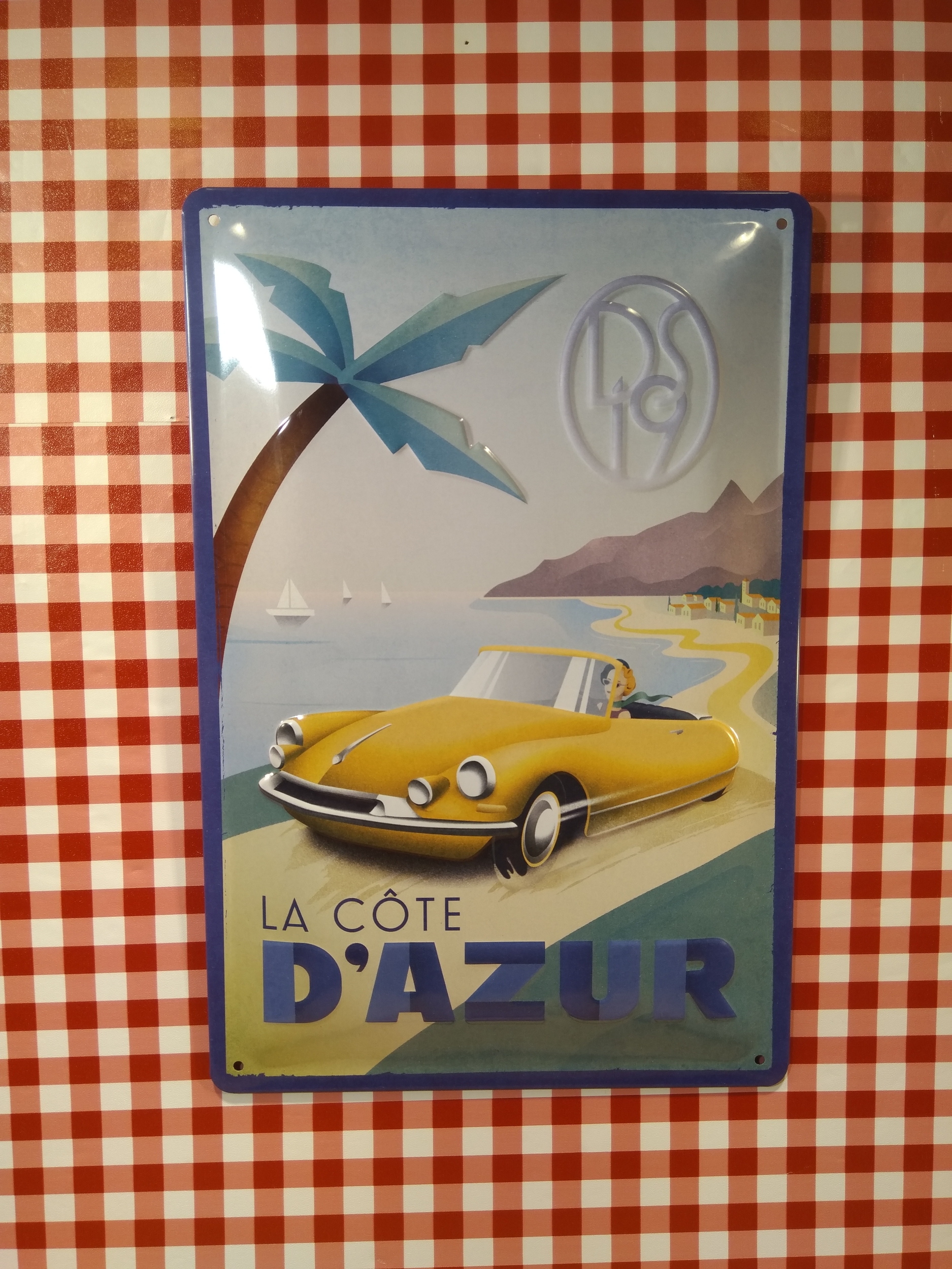 plaque déco publicitaire citroen cote dazur