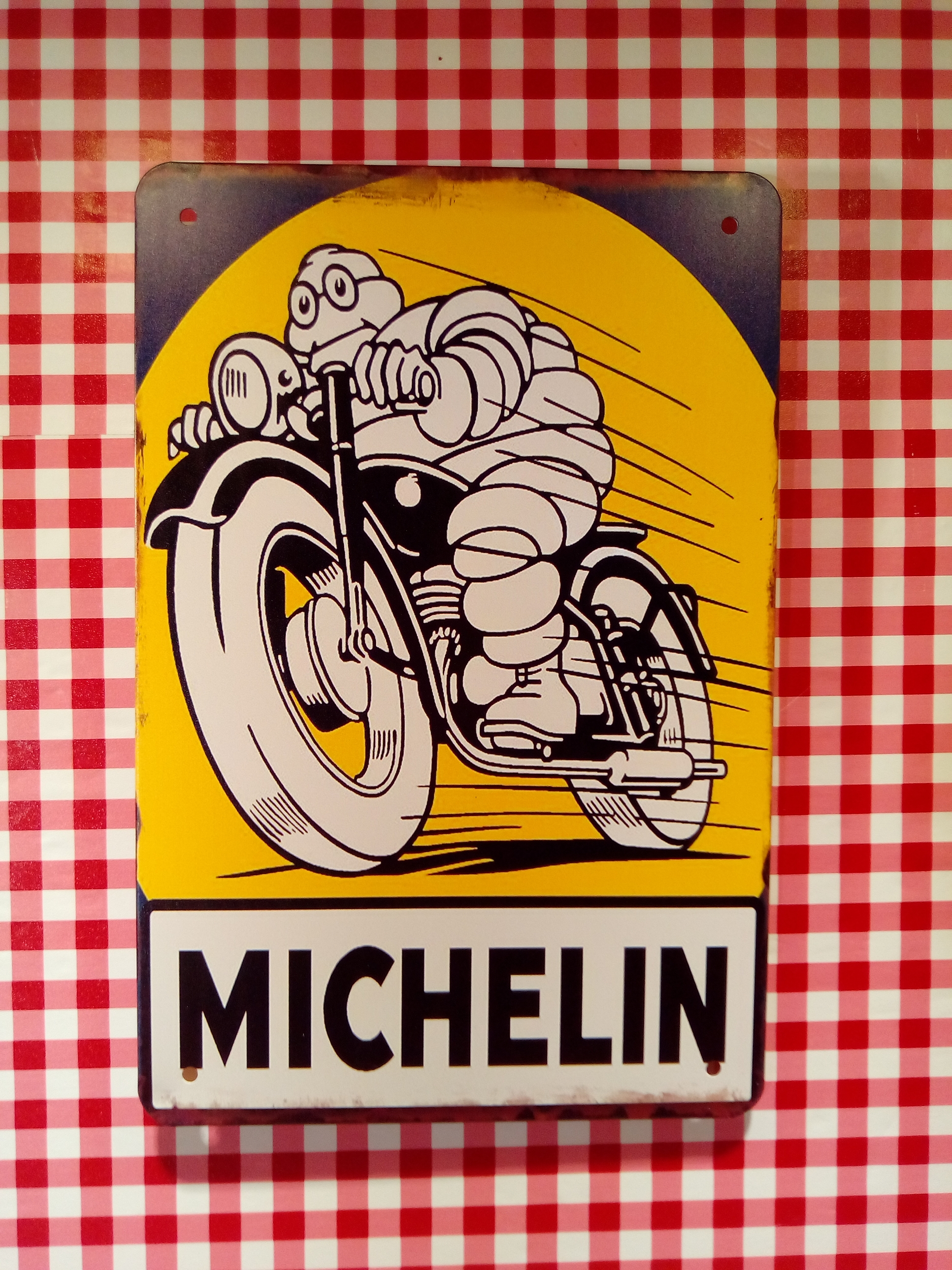 plaque tôle michelin moto