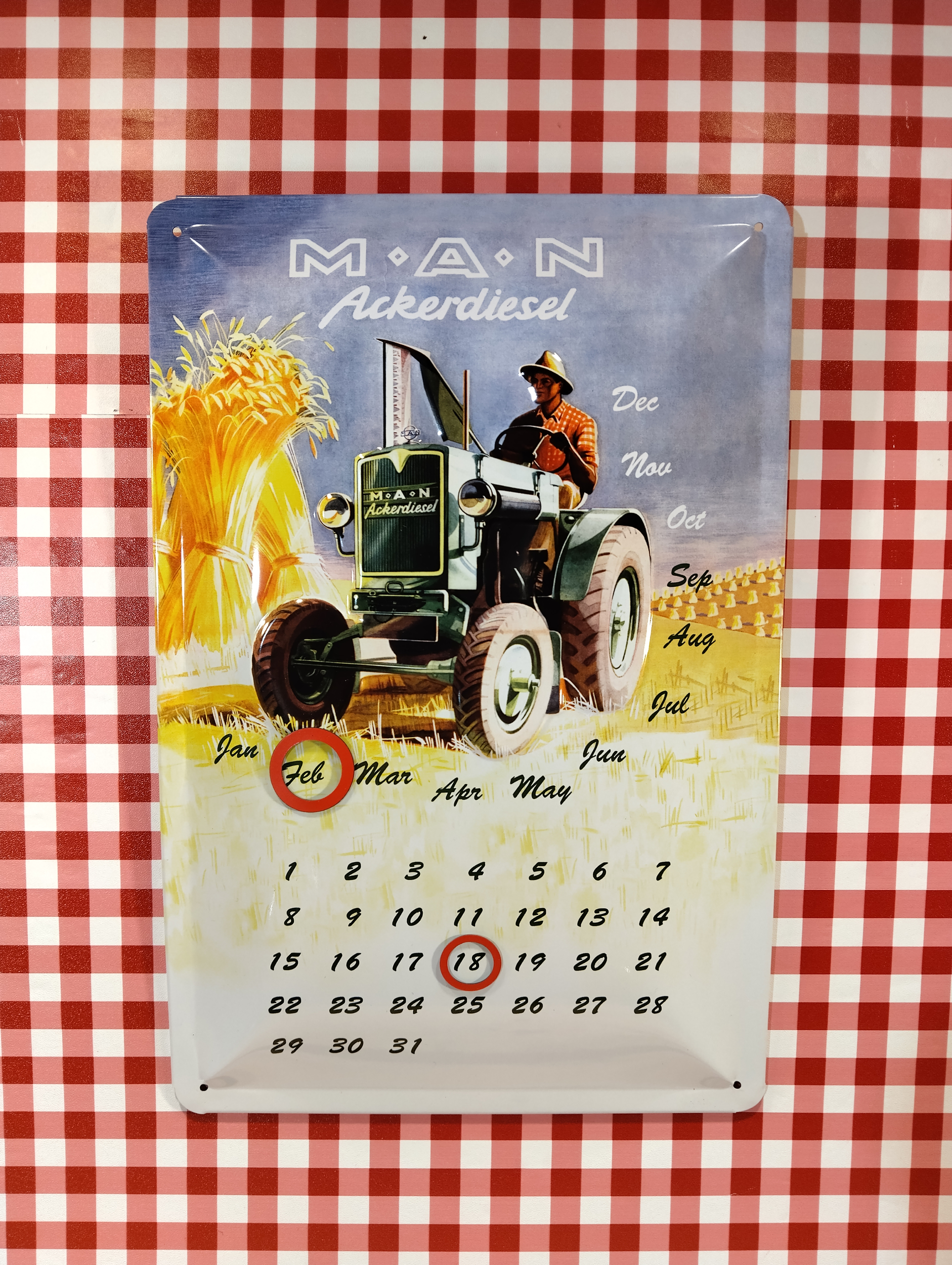 calendrier perpétuel tracteur man