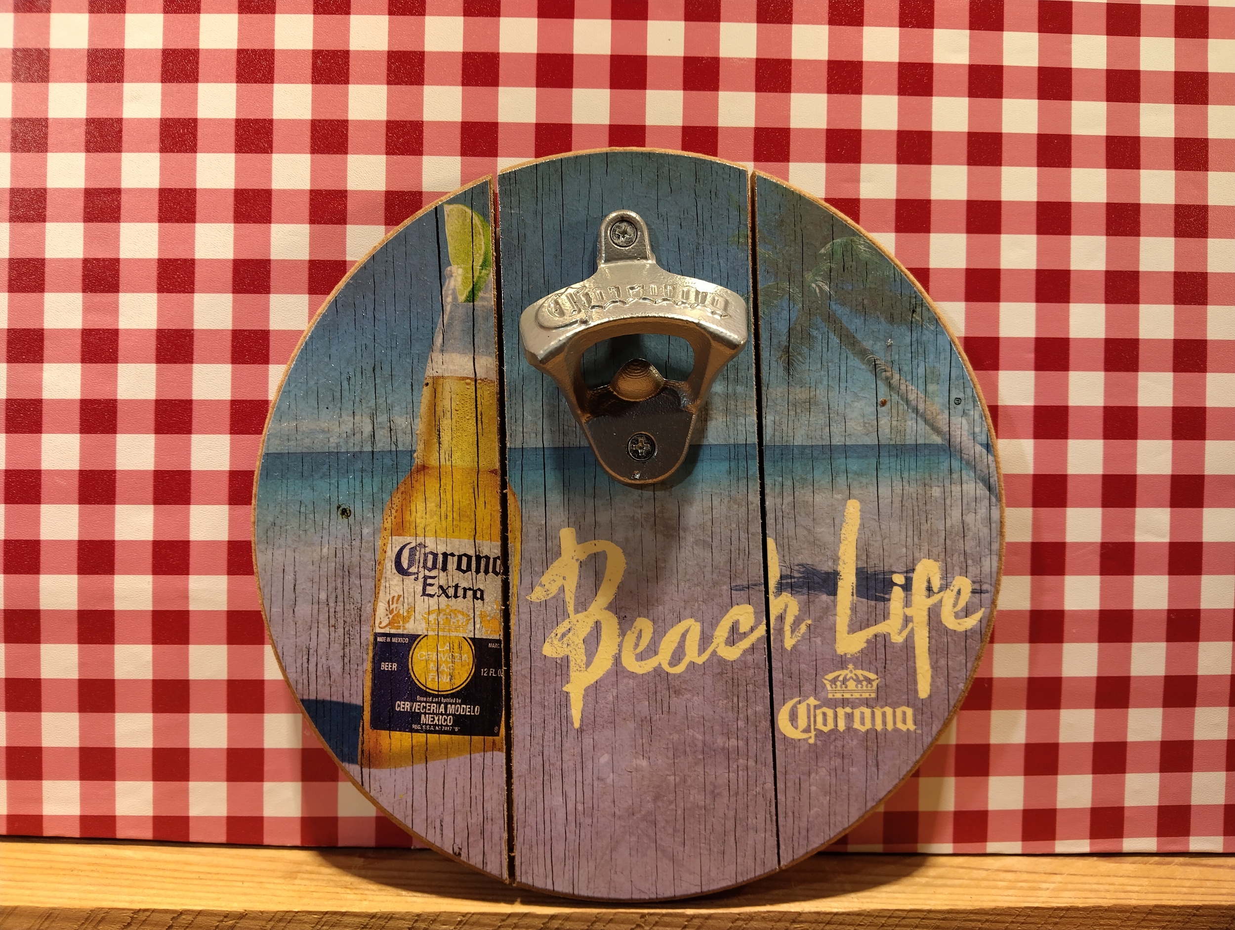 décapsuleur murale publicitaire bière corona