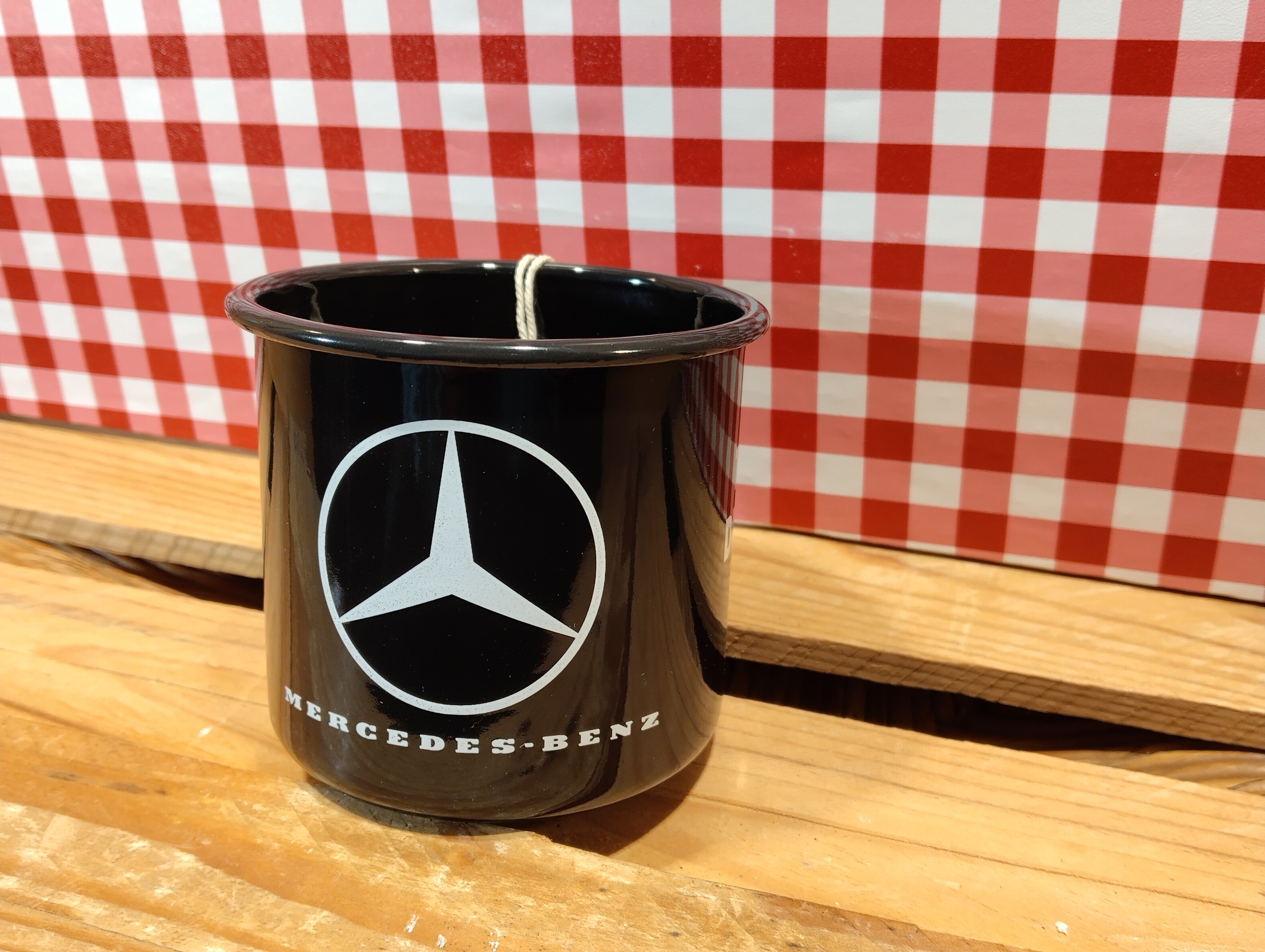 mug émaillé mercedes truck driver