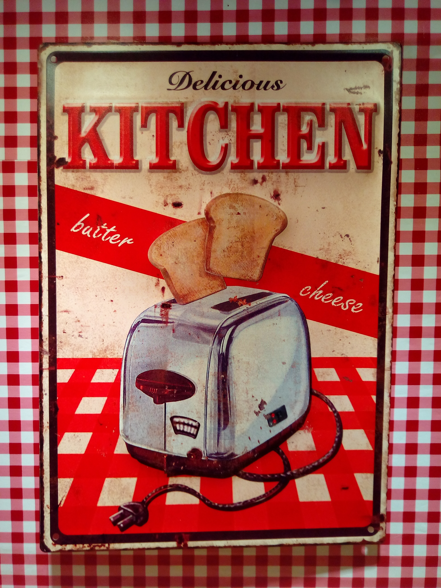 plaque déco vintage rétro kitchen