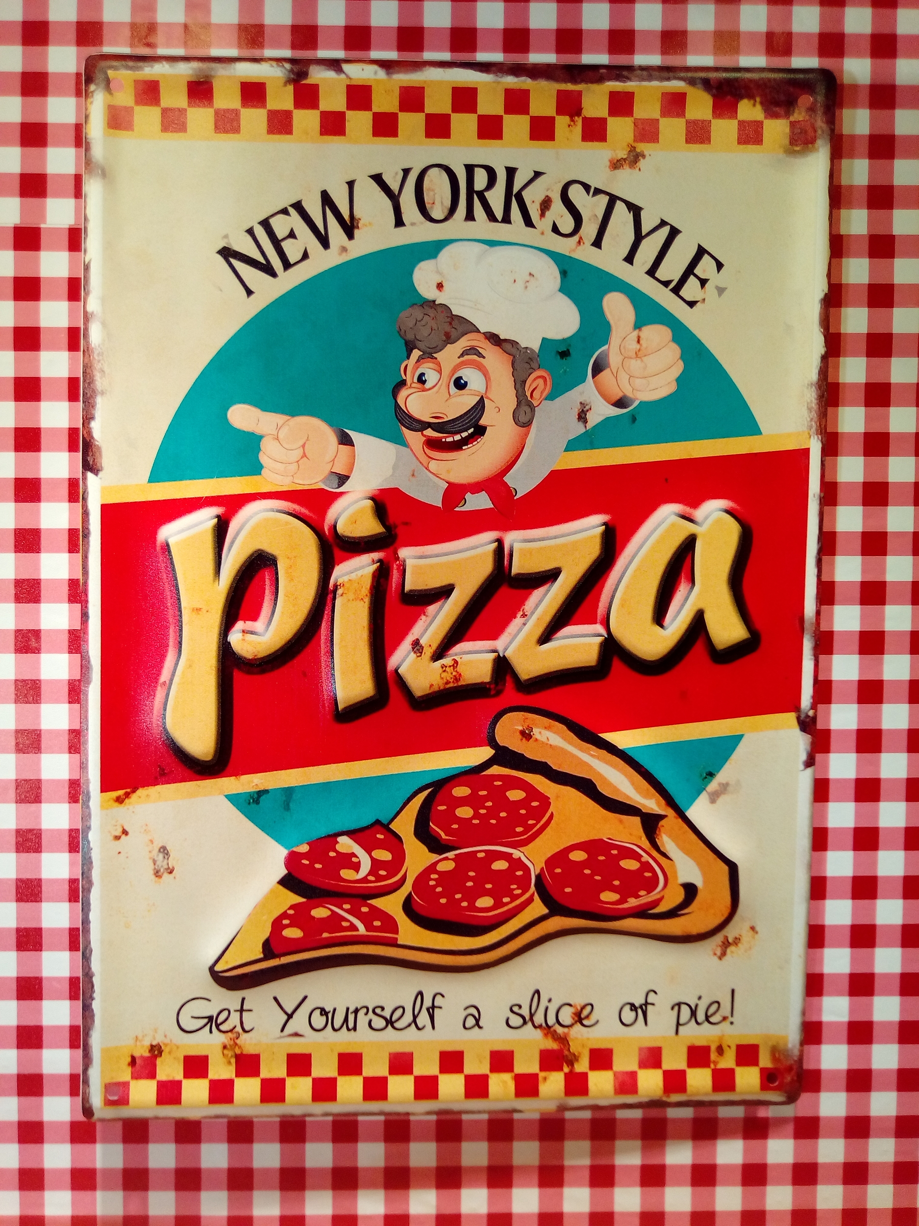 plaque déco pizza