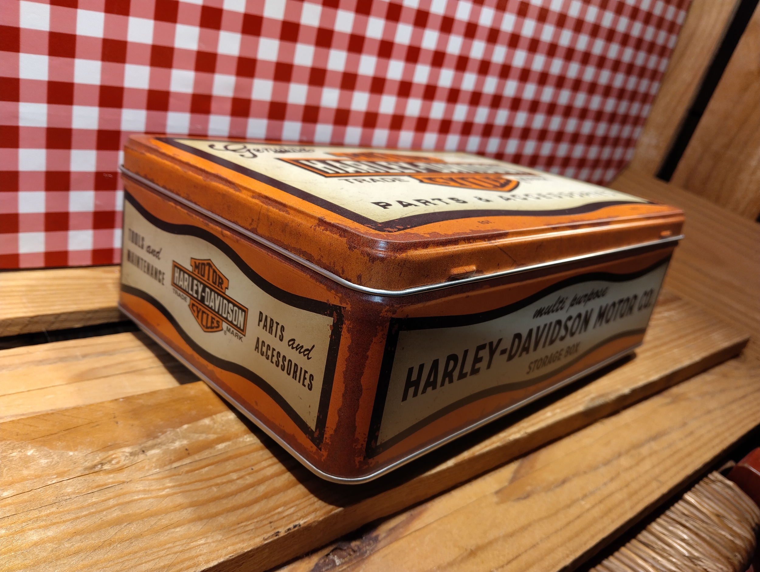 boite rangement déco harley davidson