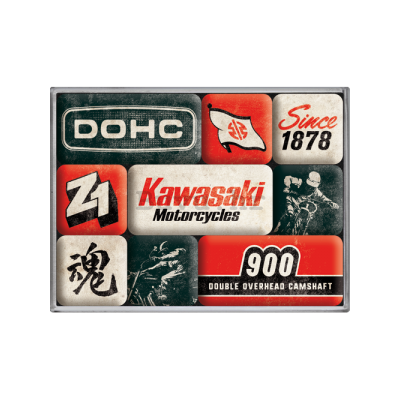 magnets kawasaki frigo moto vintage