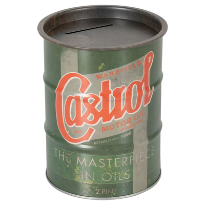 tirelire baril Castrol