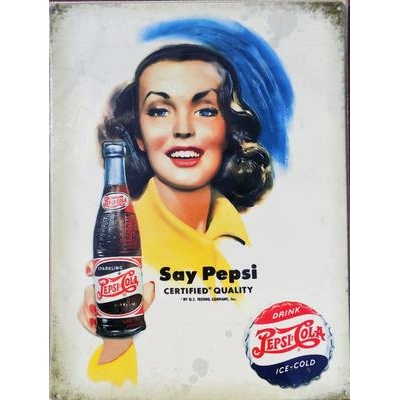 plaque-say-pepsi-cola-pinup