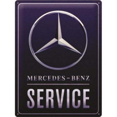 plaque-emaillee-mercedes-service