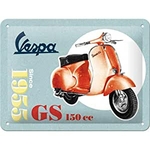plaque rétro vespa métal