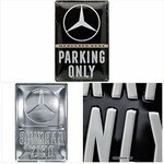 Nostalgic Art 22276 Mercedes Benz Parking Only Retro Panneau Plaque