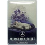 plaque métal mercedes vintage nostalgic daimler