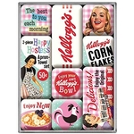 magnets kelloggs frigo vintage collection rétro publicité