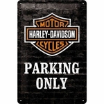 plaque metal  harley davidson vintage nostalgic moto