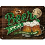 plaque métal publicitaire vintage bar bière