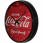 horloge coca cola publicité rétro métal déco