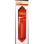 thermomètre coca rouge rétro