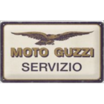 plaque métal moto guzzi servizio