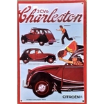 plaque citroen 2cv charleston