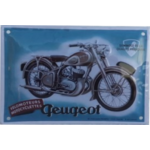 plaque métal bombée moto peugeot