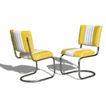 chaise diner jaune