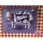 plaque publicitaire milka vache