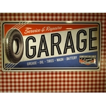 plaque métal déco garage