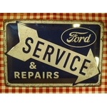plaque métal publicitaire ford service
