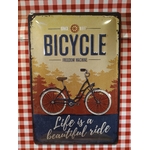 plaque déco bicycle