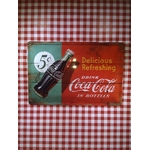 plaque métal publicitaire coca-cola
