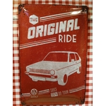 plaque déco volkswagen original ride