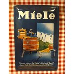 plaque publicitaire miele vintage
