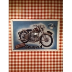 plaque métal moto peugeot